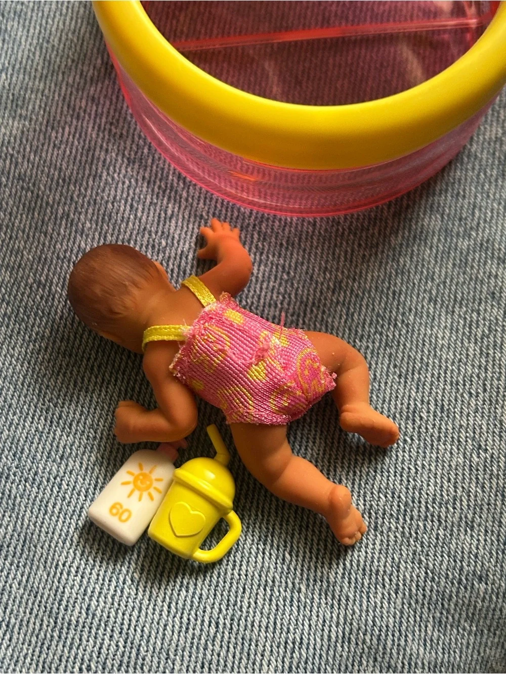 Pink Swimsuit Mini Silicone Baby Doll